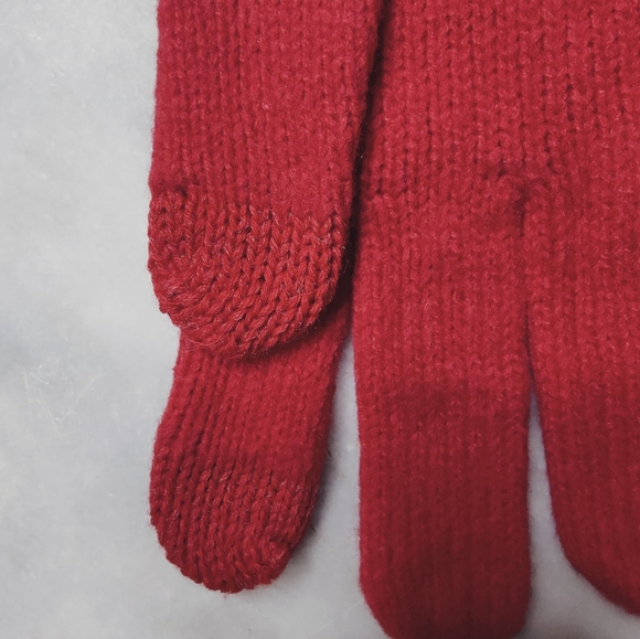 NWT GAP Women's Red Smartphone Winter Gloves, One Size - Picture 4 of 8